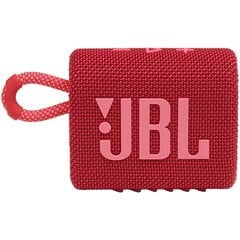 JBL GO3 kannettava kaiutin, IPX67, Bluetooth, punainen hinta ja tiedot | Kaiuttimet ja soundbarit | hobbyhall.fi