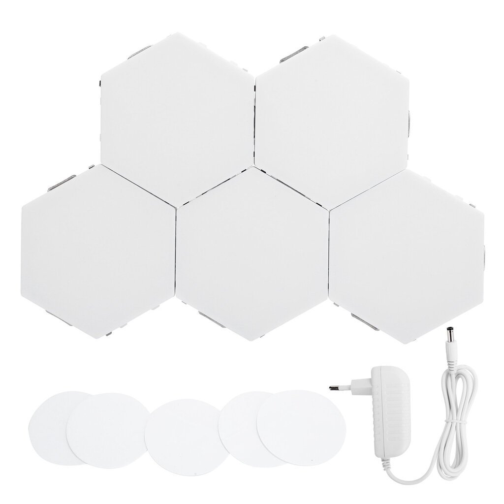 Hex LED Touch Light -seinävalaisin parturi-olohuonehotelliin 110-240V EU Plug hinta ja tiedot | Kylpyhuonetarvikkeet | hobbyhall.fi