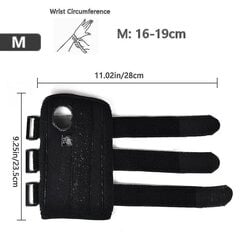 Wrist S Wrist Sprain Splint Wrist Cuff Protector_16-19CM hinta ja tiedot | Treenivälineet | hobbyhall.fi