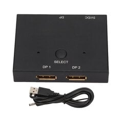 Displayport Splitter Kaksisuuntainen DP-kytkin alumiiniseoksesta Displayport Switcher 8K 60Hz 4K 120Hz hinta ja tiedot | Näytöt | hobbyhall.fi