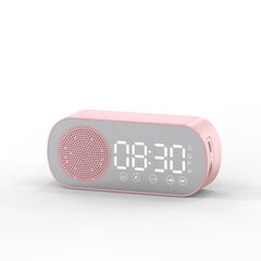 CDQ monitoiminen älykäs FM-radio Bluetooth-kaiutin herätyskello peilikello (vaaleanpunainen) hinta ja tiedot | Kelloradiot ja herätyskellot | hobbyhall.fi