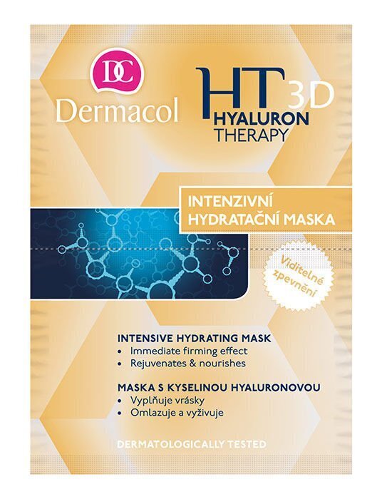 Dermacol 3D Hyaluron Therapy kasvonaamio 16 ml hinta ja tiedot | Kasvonaamiot ja silmänalusaamiot | hobbyhall.fi