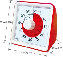 Visuaalinen analoginen ajastin, hiljainen ajastin, ajanhallintatyökalu lapsille ja aikuisille hinta ja tiedot | Kelloradiot ja herätyskellot | hobbyhall.fi