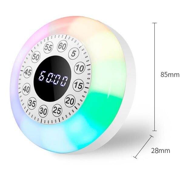 Ladattava visuaalinen ajastin RGB-valolla 60 minuuttia Lähtölaskenta Kello Lapset Aikuiset Ajanhallintatyökalu Kelloajastin kotiluokkahuoneeseen Toimistokeittiöön hinta ja tiedot | Kelloradiot ja herätyskellot | hobbyhall.fi