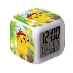 Wekity Pikachu Värikäs herätyskello LED-neliökello Digitaalinen kasvikello, jossa aika, lämpötila, hälytys, päivämäärä hinta ja tiedot | Kelloradiot ja herätyskellot | hobbyhall.fi