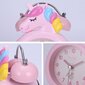 Pink Unicorn Analoginen herätyskello Lasten Aamu Hiljainen Dual Be hinta ja tiedot | Kelloradiot ja herätyskellot | hobbyhall.fi