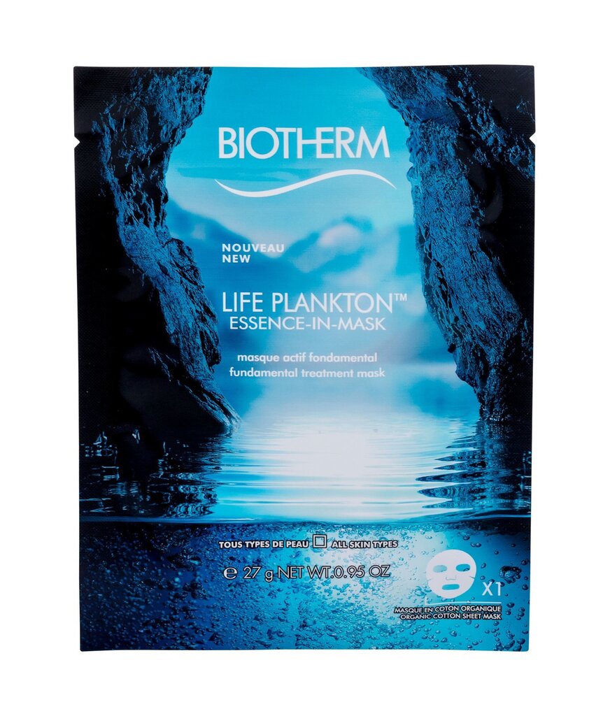 Biotherm Life Plankton Essence-In-Mask kasvonaamio 27 g hinta ja tiedot | Kasvonaamiot ja silmänalusaamiot | hobbyhall.fi