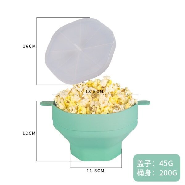 Popcorn Maker Silikoni Popper Popcorn ämpäri hinta ja tiedot | Keittiövälineet | hobbyhall.fi