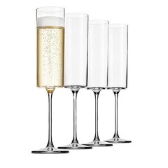 Champagne Glass 4-Pack 6 Unssin samppanjalasi 4-Pack, Premium Square Rim Blown Wine Glass Paras hinta ja tiedot | Keittiövälineet | hobbyhall.fi