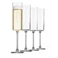 Champagne Glass 4-Pack 6 Unssin samppanjalasi 4-Pack, Premium Square Rim Blown Wine Glass Paras hinta ja tiedot | Keittiövälineet | hobbyhall.fi