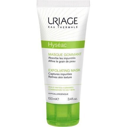 Uriage Hyseac Exfoliating Mask kuorintanaamio 100 ml hinta ja tiedot | Kasvonaamiot ja silmänalusaamiot | hobbyhall.fi