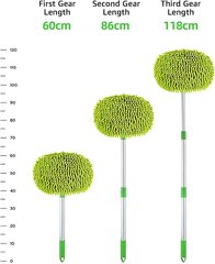 47,5" Autonpesuharja mopin puhdistustyökalu pitkällä kahvalla sarja pesuun yksityiskohdat Autot Kuorma-auto, SUV, RV, Perävaunu, Vene 2 in 1 Chenille Mikrokuitu sieni Duster ei vahingoita maali naarmuuntumaton hinta ja tiedot | Keittiövälineet | hobbyhall.fi