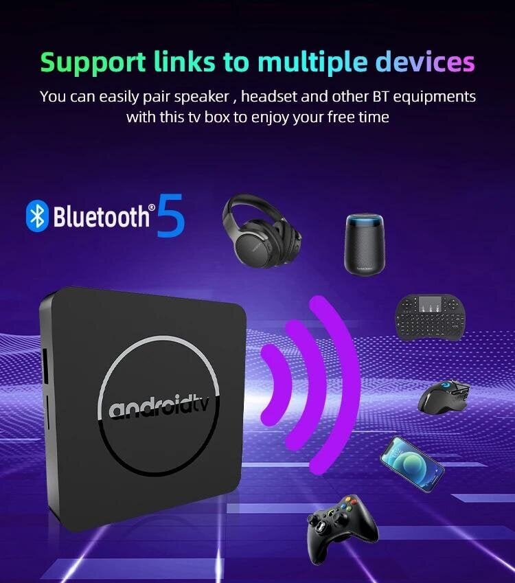 HOT Q1Smart 4K TVBox Android 10 Allwinner H313 2GB 16GB Dual 2G 5G Wifi BT5.2 mediasoitin Android-digisovitin erilaisille televisioille hinta ja tiedot | Digiboksit | hobbyhall.fi