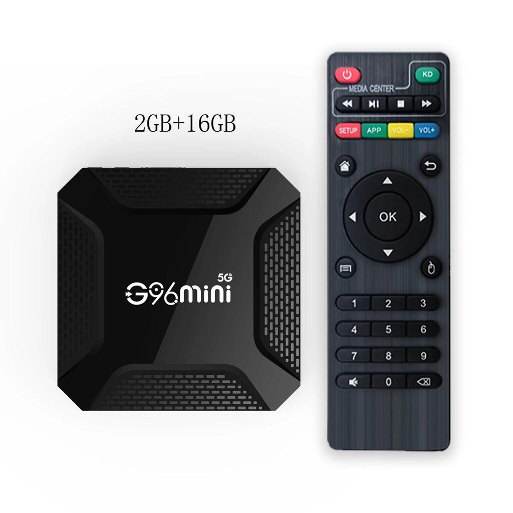 Global Version Smart TV Box Google Android13 HDR 4K G96 Mini RK3228 2GB16GB 2.4G Wifi Multi Language Media Player digiboksi hinta ja tiedot | Digiboksit | hobbyhall.fi