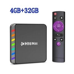 W2 Smart TV Box Android 11 4GB 32GB 64GB AV1 Quad Core WIFI6 4K digisovitin Mediasoitin TV Box hinta ja tiedot | Digiboksit | hobbyhall.fi