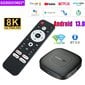 Älykäs Androidtv TV Box Android 13 -digisovitin, neliytiminen Google Assiatant 8K Video 2.4G 5G Dual WiFi Bluetooth 5.0 Media Player hinta ja tiedot | Digiboksit | hobbyhall.fi