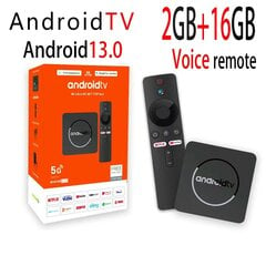 Kuuma Android ATV Android10.0 8K SmartTV Box Allwinner H313 2GB 16GB 2G 8G DualWifi AndroidTV BT5.0 4K HD -digisovitinmediasoitin hinta ja tiedot | Digiboksit | hobbyhall.fi