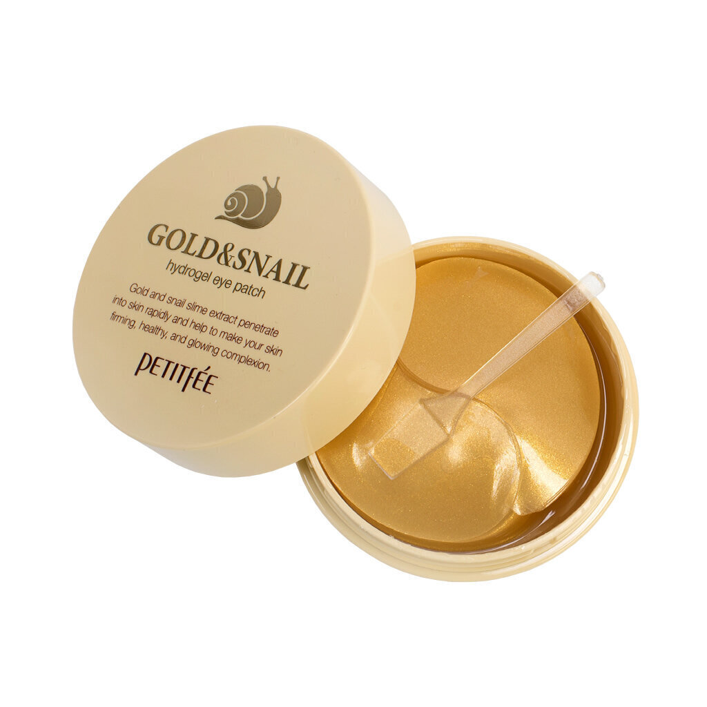 Silmätyynyt Petitfee Gold & Snail Hydrogel Eye Patch, 60 kpl. hinta ja tiedot | Kasvonaamiot ja silmänalusaamiot | hobbyhall.fi