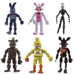 5. Five Nights at Freddys Actionfigurer Toy Security Breach Series Glamrock Foxy Bonnie Fazbear Pvc Doll Fnaf For Kid Presen 6st B hinta ja tiedot | TV-antennit | hobbyhall.fi