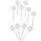 10 x Metal Wired Visitkortsh?llare Memo Photo Picture Paper One Size hinta ja tiedot | TV-antennit | hobbyhall.fi