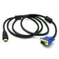 HDMI Hane - VGA Hane Video Converter Adapterkabel PC DVD Musta yksi koko hinta ja tiedot | TV-antennit | hobbyhall.fi