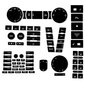 8ST Set Bil Matt Svart Sliten Button Repair Kit Tarrat Mustalle 8kpl setti hinta ja tiedot | TV-antennit | hobbyhall.fi