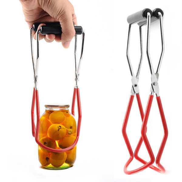 1X Purkinnostin Tong Jar Lifter med grepphandtag Anti-sl Red one size hinta ja tiedot | TV-antennit | hobbyhall.fi