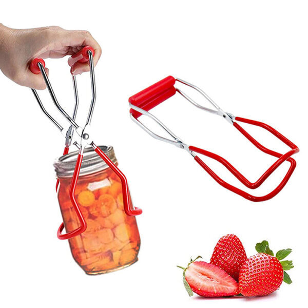 1X Purkinnostin Tong Jar Lifter med grepphandtag Anti-sl Red one size hinta ja tiedot | TV-antennit | hobbyhall.fi