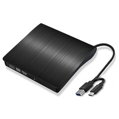 USB 3.0/Type-C Slim Extern DVD RW CD-br?nnare Br?nnare L?s Musta yksi koko hinta ja tiedot | TV-antennit | hobbyhall.fi