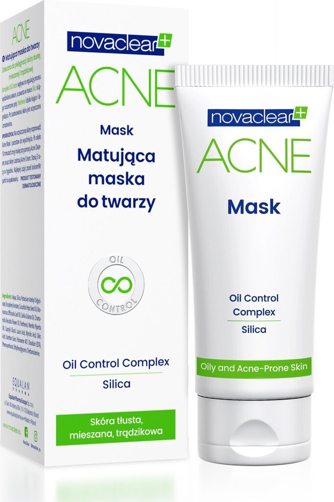 NAAMIO NOVACLEAR GREEN ACNE 40 G hinta ja tiedot | Kasvonaamiot ja silmänalusaamiot | hobbyhall.fi