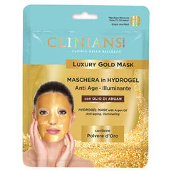 Clinians Luxurious Golden Anti-Aging Hydrogel Mask with Argan Oil (2-osainen), 25g hinta ja tiedot | Kasvonaamiot ja silmänalusaamiot | hobbyhall.fi