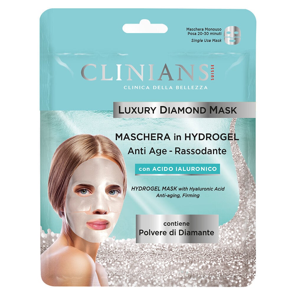 Clinians Luxurious Anti-ageing Firming Hydrogel Mask with Hyaluronic Acid ( 2-osainen), 25g hinta ja tiedot | Kasvonaamiot ja silmänalusaamiot | hobbyhall.fi