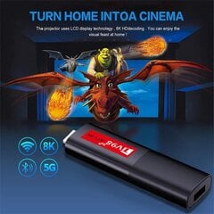 TV98 ATV 8K Smart TV Stick Android 14 ATV Allwinner H618 4G 5G Wifi Tuki OTA 8K HD Player BT5.0 2GB 16GB Äänikauko-TV Box hinta ja tiedot | TV-virittimet | hobbyhall.fi