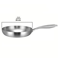 mm paksu 304 ruostumattomasta teräksestä valmistettu paistinpannu, 5 kerrosta Wok-pannu, ammattitason paistinpannut ruoanlaittoon 24/26/28 cm hinta ja tiedot | Paistinpannut | hobbyhall.fi