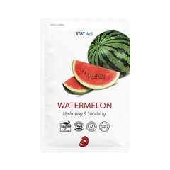 STAY WELL Vegan Watermelon kangasnaamio 20 g hinta ja tiedot | Kasvonaamiot ja silmänalusaamiot | hobbyhall.fi