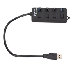 USB-keskittimen 4-porttinen itsenäinen virtakytkin Lähetyksen vakaus Ulkoiset 3.5-liitäntäiset elektroniikkatarvikkeet hinta ja tiedot | Muistitikut | hobbyhall.fi