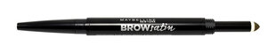 Kulmakarvakynä ja täytepuuteri Maybelline Brow Satin Duo Medium Brown, 10 g hinta ja tiedot | Kulmavärit ja kulmakynät | hobbyhall.fi