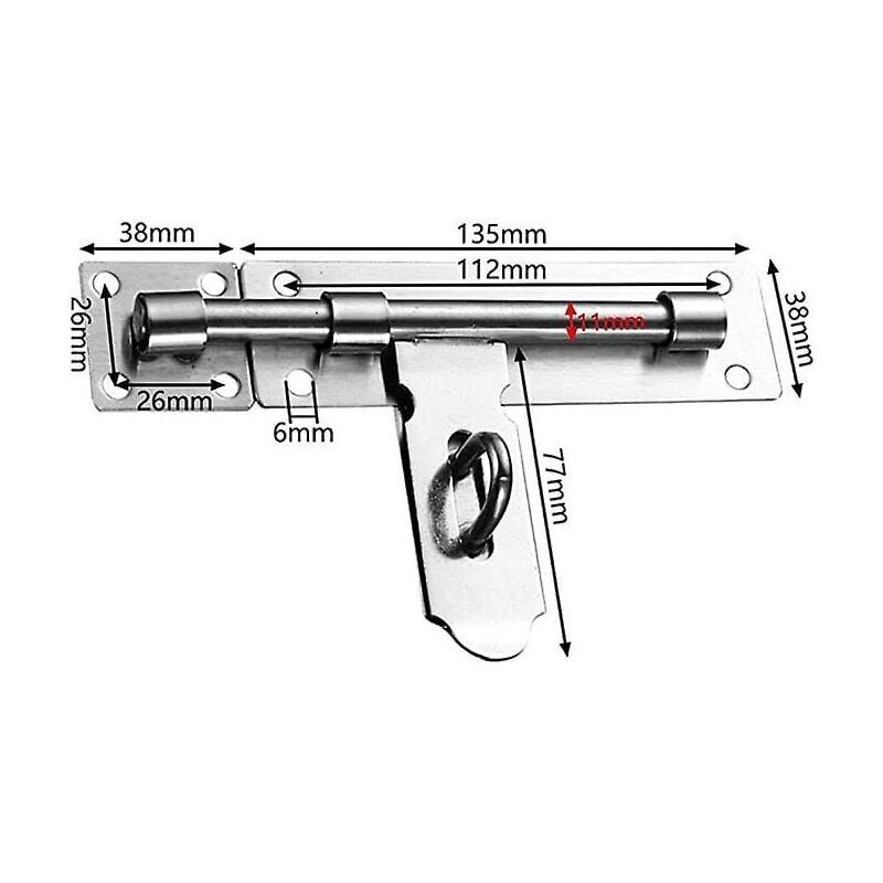 Salpa ja pultti Oven salpa Oven salpa Oven salpa Oven salpa Liukupultti Ruostumattomasta teräksestä valmistettu oven salpa varastoon autotallin navetta ovi Pihan ovi hinta ja tiedot | Käsityökalut | hobbyhall.fi