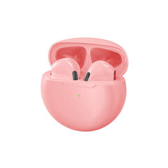 Pink Pro 6 Wireless Bluetooth Headset Tws Earbuds Kuulokkeet latauskotelolla vedenpitävät kuulokkeet hinta ja tiedot | Kuulokkeet | hobbyhall.fi