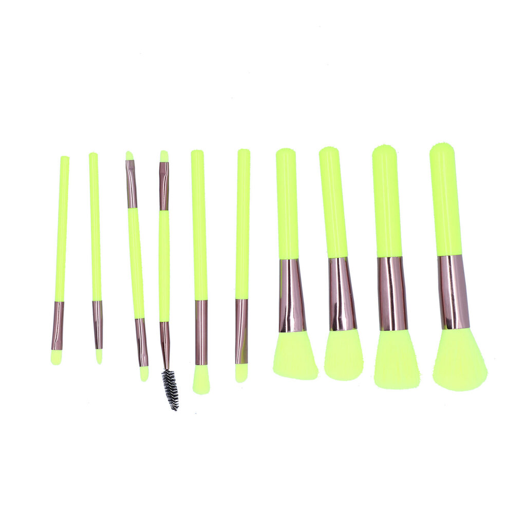 Pehmeä hiuskosmeettinen harjasarja Blusher Loose Powder Brush Meikkityökalu Fluorescent Green hinta ja tiedot | Meikkivoiteet ja puuterit | hobbyhall.fi