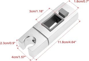 Suihkuteline liukuvalla kiskolla - 18 x 30 mm - Suorakaiteen muotoinen vaihdettava käsisuihkuteline Neliönmuotoinen kromattu ABS-suihkuteline kylpyhuoneeseen hinta ja tiedot | Kannettavien tietokoneiden lisätarvikkeet | hobbyhall.fi