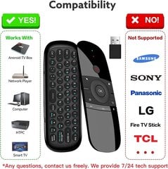 [4-in-1] Universaali TV-kaukosäädin 2.4G Motion Sensing Controller Keyboard Air Mouse -kaukosäätimellä Android TV Boxeille hinta ja tiedot | Kannettavien tietokoneiden lisätarvikkeet | hobbyhall.fi