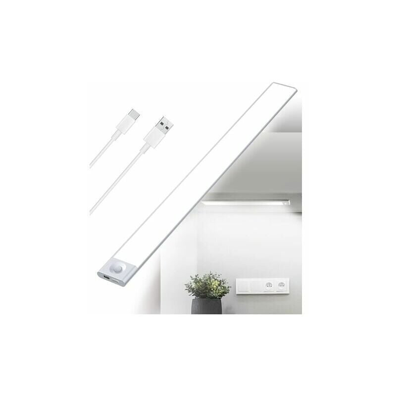 USB-ladattava LED-keittiön kaapin alla oleva valo - 40 cm - 2500 mAh - Liiketunnistimen kaappivalo - Ladattava langaton LED-palkki - Paristokäyttöinen PIR-anturivalo sisäportaisiin, vaatekaappi hinta ja tiedot | Seinävalaisimet | hobbyhall.fi