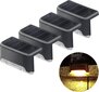 Solar Led Deck Lights Outdoor, 4Pack Solar Fence Lights Vedenpitävät Solar Step Lights Ulkokäyttöön Uima-altaan ympärillä, Ulkoportaat, Portaat, Aidat (Lämmin valkoinen) hinta ja tiedot | Seinävalaisimet | hobbyhall.fi