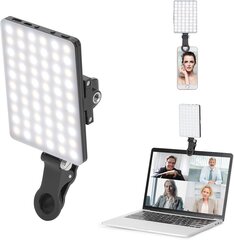 Tehokas 60 LED-videovalo ladattava etu- ja takapidikkeellä, 3 säädettyä valaistustilaa puhelimelle, iPhonelle, Androidille, iPadille, kannettavalle tietokoneelle, meikille, TikTok, selfie, vlog hinta ja tiedot | Seinävalaisimet | hobbyhall.fi