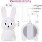 Baby Bunny yövalo 7 valonvaihdolla | Napauta Control | USB-lataus | Ajastintoiminto | Yövalaisin lapsille Makuuhuoneen lahjalelu Silikoni yövalo lapsille hinta ja tiedot | Seinävalaisimet | hobbyhall.fi