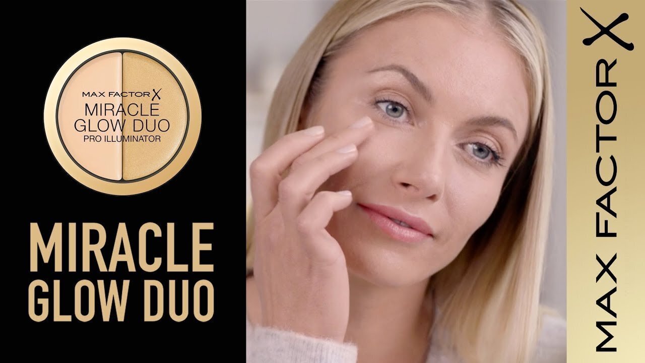 Korostusväri Max Factor Miracle Glow Duo Pro, 20 Medium, 11 g hinta ja tiedot | Aurinkopuuterit ja poskipunat | hobbyhall.fi