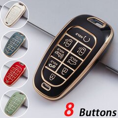 (8 ButtonsGreen) TPU-auton avainkotelon kansi Hyundai 5 7 8 Buttons Sonata SelIONIQ 5 NEXO Tucson Sonata 2020 Grandeur 2020 Sonata Limitedille hinta ja tiedot | Lisätarvikkeet autoiluun | hobbyhall.fi