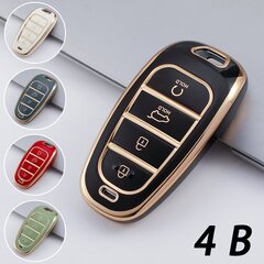 (4 BGrey) TPU-auton avainkotelon kansi Hyundai 5 7 8 Buttons Sonata SelIONIQ 5 NEXO Tucson Sonata 2020 Grandeur 2020 Sonata Limitedille hinta ja tiedot | Lisätarvikkeet autoiluun | hobbyhall.fi