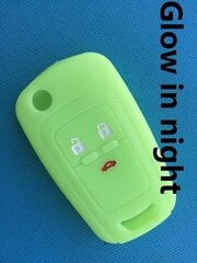 (Luminous Green) Avaimenperän suojuskotelo Huppu Suojaa Skin Set Sleeve Chevrolet Chevy Cruze Spark Onix Volt Aveo Flip hinta ja tiedot | Lisätarvikkeet autoiluun | hobbyhall.fi